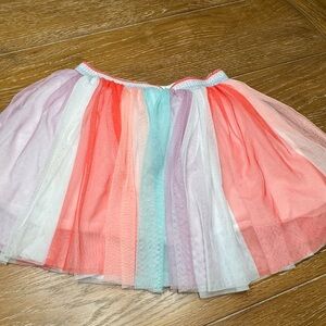 Grammars Girls Rainbow Tutu Skirt | Colorful Tulle Skirt | Party Dress-Up size 6